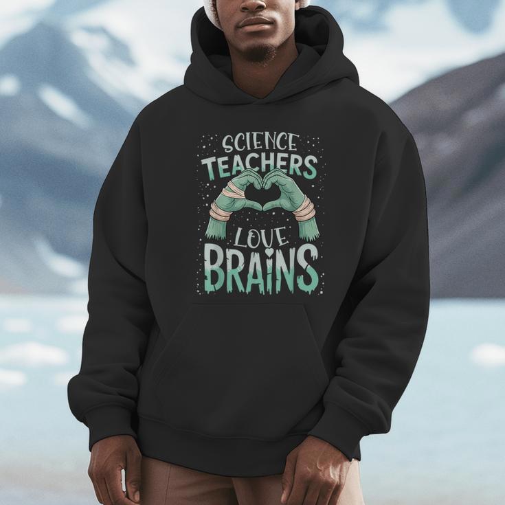 Halloween Teacher Tshirts Science Teachers Love Brains Unisex Hoodie, novelty gifts, funny gifts