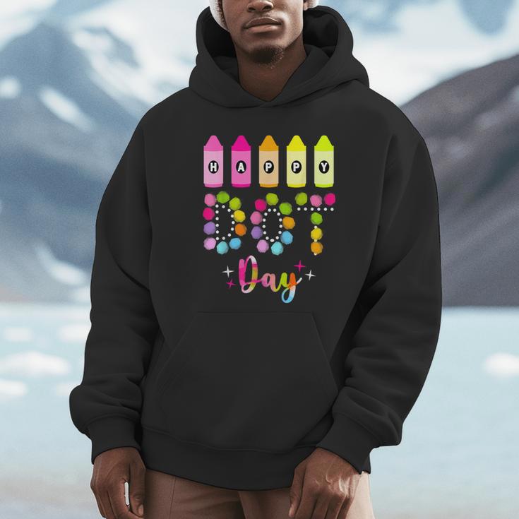 Happy Dot Day 2025 Teacher Kids Girls Colorful Polka Dot Day Unisex Hoodie, novelty gifts, funny gifts