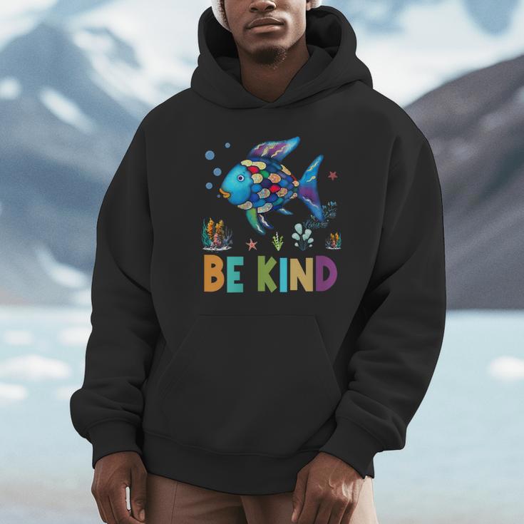 Happy First Day Of School Fish Rainbows Teacher Be Kind Unisex Hoodie, novelty gifts, funny gifts Happy First Day Of School Fish Rainbows Teacher Be Kind Unisex Hoodie, novelty gifts, funny gifts