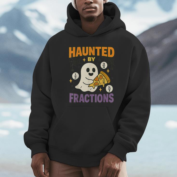 Haunted By Fractions Math Halloween Teacher Unisex Hoodie, novelty gifts, funny gifts