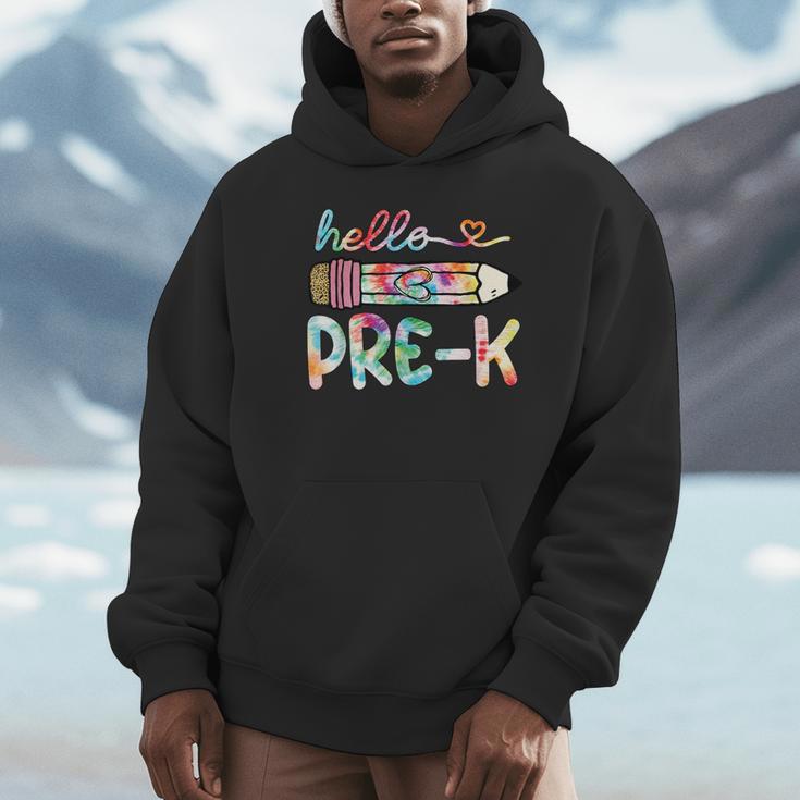 Hello Pre-K Pencil Teacher Student Tie Dye Unisex Hoodie, novelty gifts, funny gifts Hello Pre-K Pencil Teacher Student Tie Dye Unisex Hoodie, novelty gifts, funny gifts