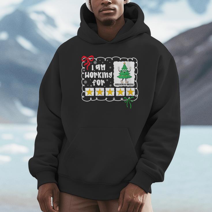 I'm Working For Christmas Break 5 Stars Christmas Teacher Unisex Hoodie, novelty gifts, funny gifts I'm Working For Christmas Break 5 Stars Christmas Teacher Unisex Hoodie, novelty gifts, funny gifts