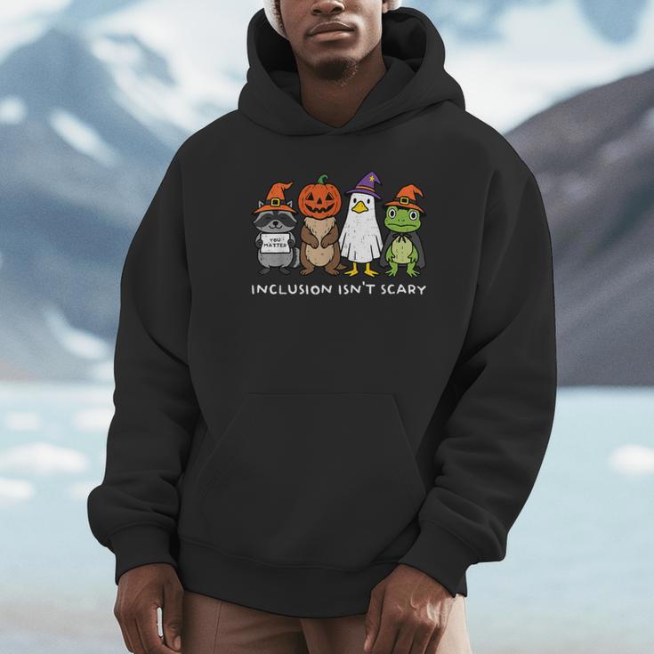 Inclusion Isn't Scary SLP Halloween Sped Teacher Animal Unisex Hoodie, novelty gifts, funny gifts