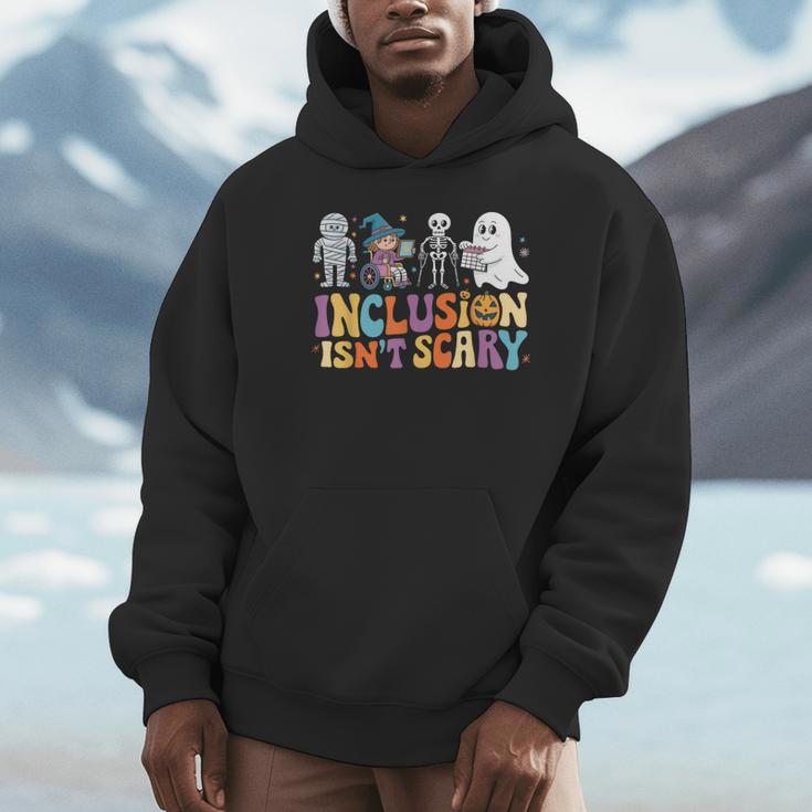Inclusion Isn't Scary SLP Halloween Sped Teacher Unisex Hoodie, novelty gifts, funny gifts
