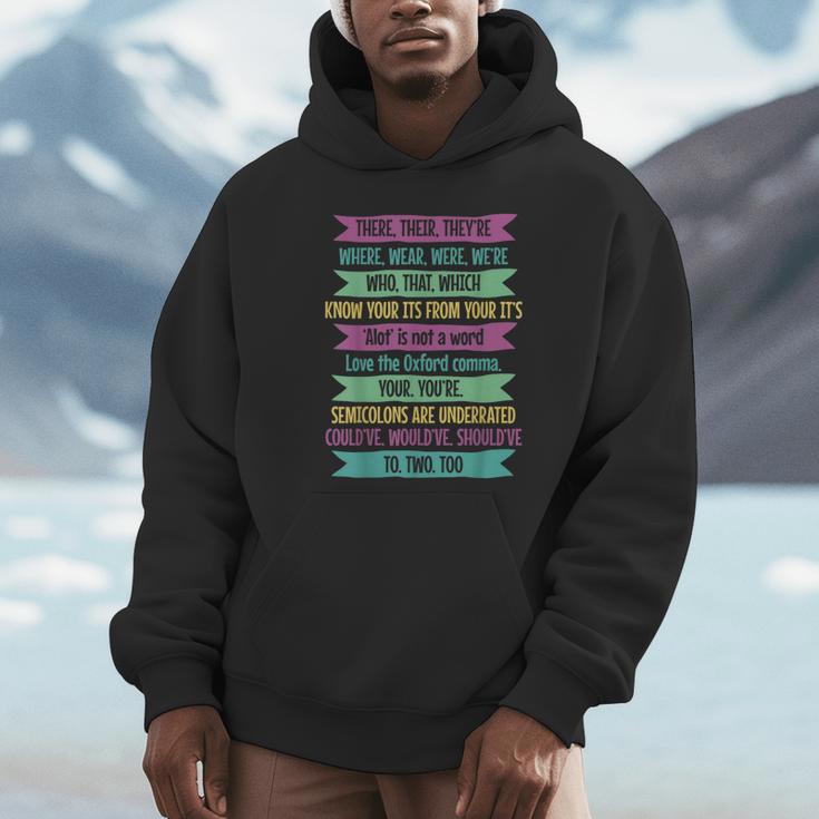Their There And They'Re English Teacher Men Women Unisex Hoodie, novelty gifts, funny gifts