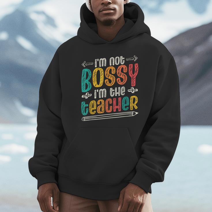 I´m Not Bossy I´m The Teacher Graduation Men Women Unisex Hoodie, novelty gifts, funny gifts I´m Not Bossy I´m The Teacher Graduation Men Women Unisex Hoodie, novelty gifts, funny gifts