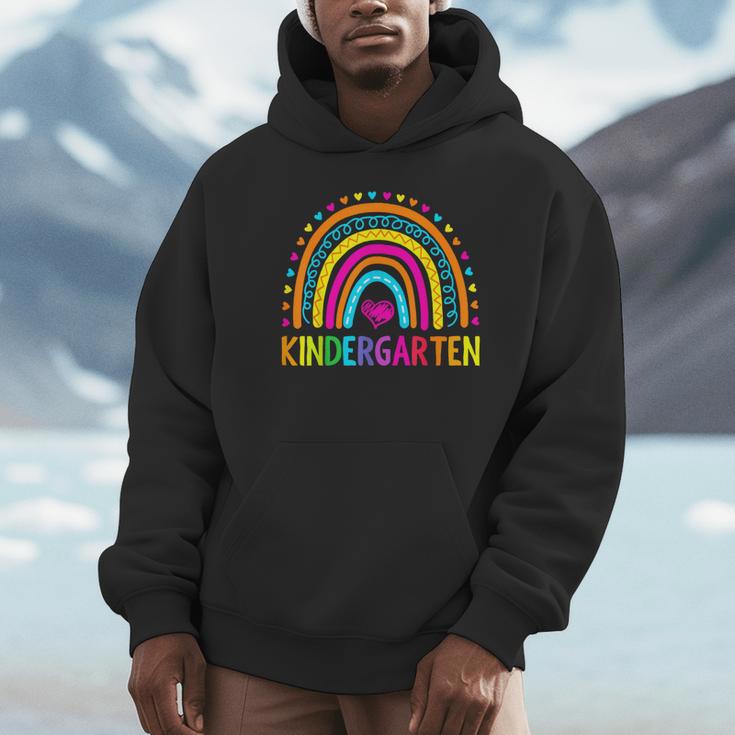 Kindergarten Rainbow Girls Boys Teacher First Day Of School Unisex Hoodie, novelty gifts, funny gifts Kindergarten Rainbow Girls Boys Teacher First Day Of School Unisex Hoodie, novelty gifts, funny gifts
