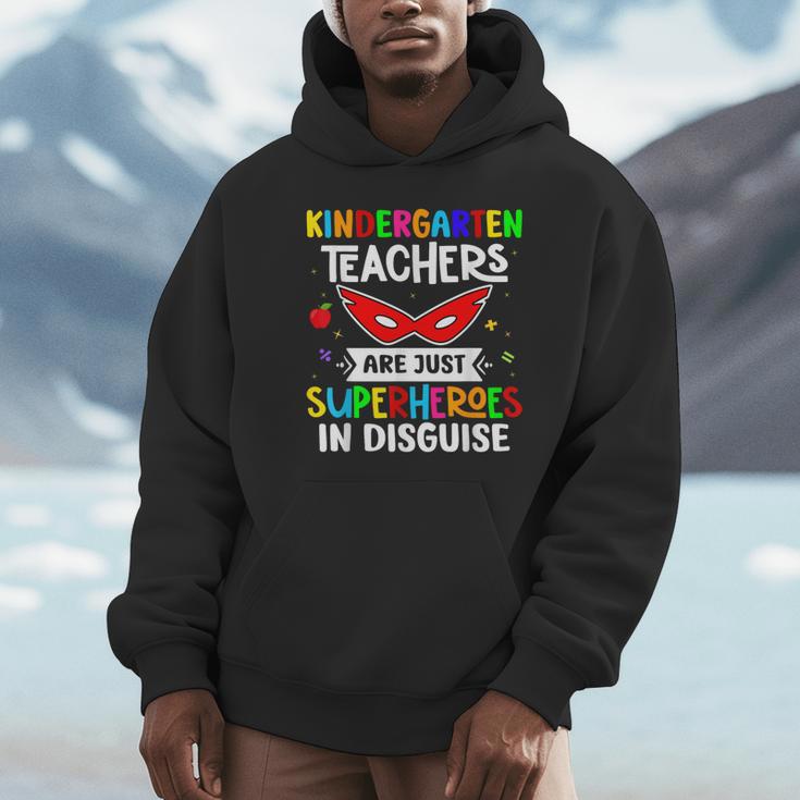 Kindergarten Teachers Are Just Superheroes In Disguise Unisex Hoodie, novelty gifts, funny gifts Kindergarten Teachers Are Just Superheroes In Disguise Unisex Hoodie, novelty gifts, funny gifts