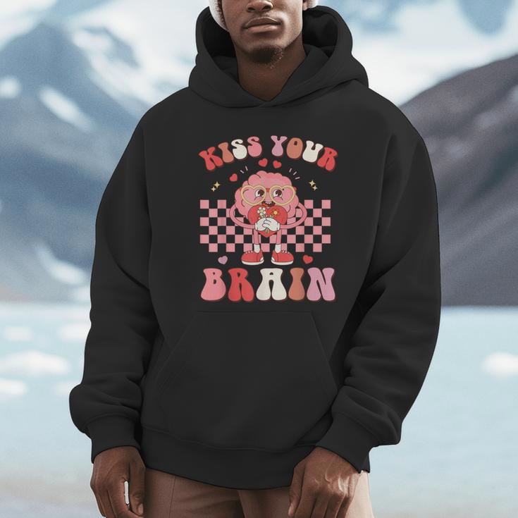 Kiss Your Brain Valentines Test Day Teacher Squad Kids Unisex Hoodie, novelty gifts, funny gifts Kiss Your Brain Valentines Test Day Teacher Squad Kids Unisex Hoodie, novelty gifts, funny gifts