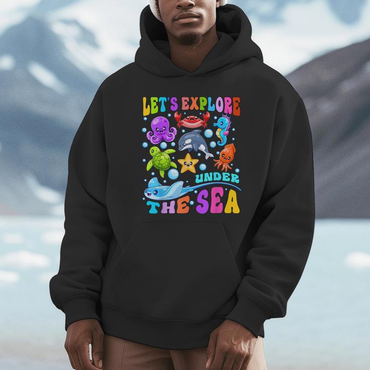 Let's Explore Under The Sea Back To School Student Teacher Unisex Hoodie, novelty gifts, funny gifts Let's Explore Under The Sea Back To School Student Teacher Unisex Hoodie, novelty gifts, funny gifts