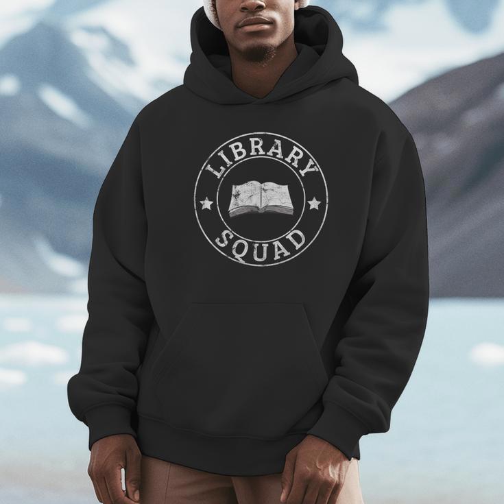 Library Squad Librarian Staff Teacher Group Matching For Men Women Unisex Hoodie, novelty gifts, funny gifts