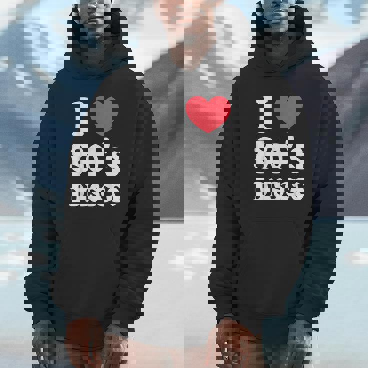 I Love 80S ディスコミュージック レトロディスコ パーカー