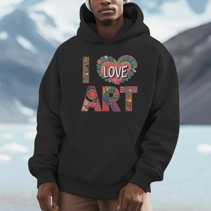 I Love Art Artist Painter Colorful Painting Art Teacher Unisex Hoodie, novelty gifts, funny gifts I Love Art Artist Painter Colorful Painting Art Teacher Unisex Hoodie, novelty gifts, funny gifts