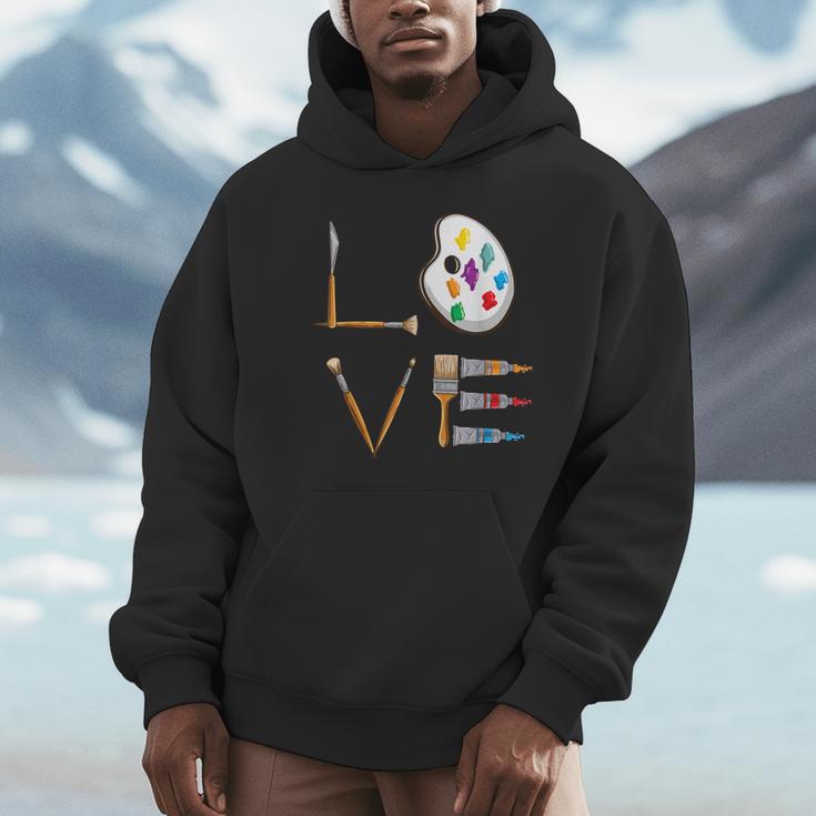 Love Art For Artist Art Teacher Unisex Hoodie, novelty gifts, funny gifts Love Art For Artist Art Teacher Unisex Hoodie, novelty gifts, funny gifts