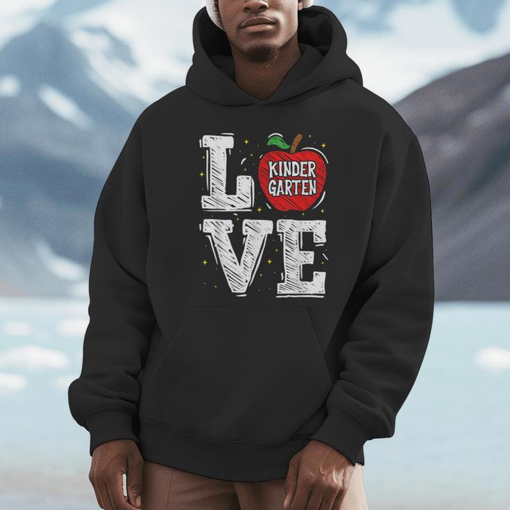 LOVE Kindergarten Teacher Student School Apple Unisex Hoodie, novelty gifts, funny gifts LOVE Kindergarten Teacher Student School Apple Unisex Hoodie, novelty gifts, funny gifts