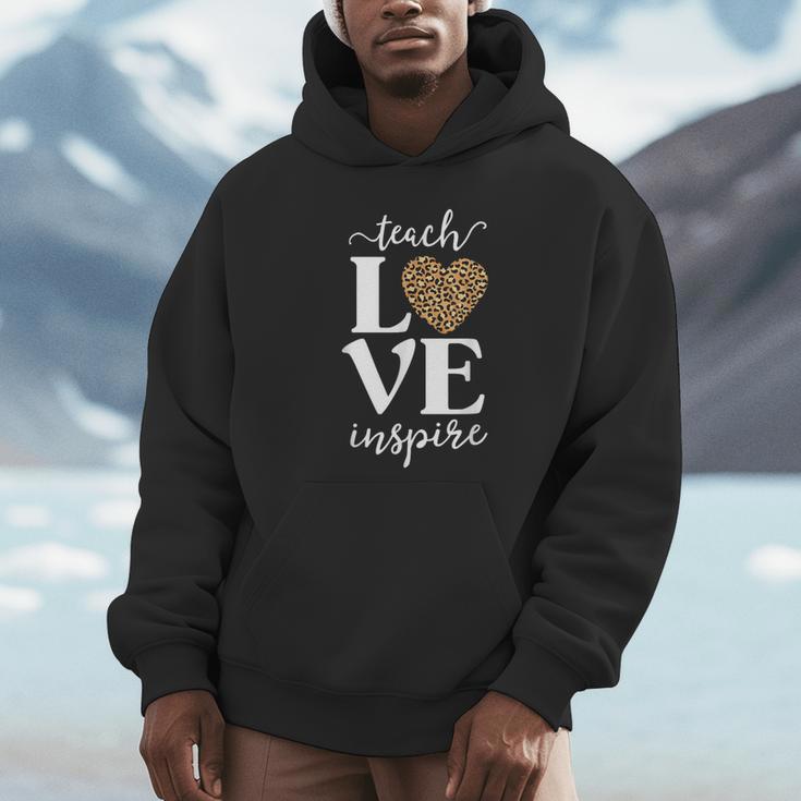 Love Leopard Print Teacher Cheetah School Inspire Teach Unisex Hoodie, novelty gifts, funny gifts Love Leopard Print Teacher Cheetah School Inspire Teach Unisex Hoodie, novelty gifts, funny gifts