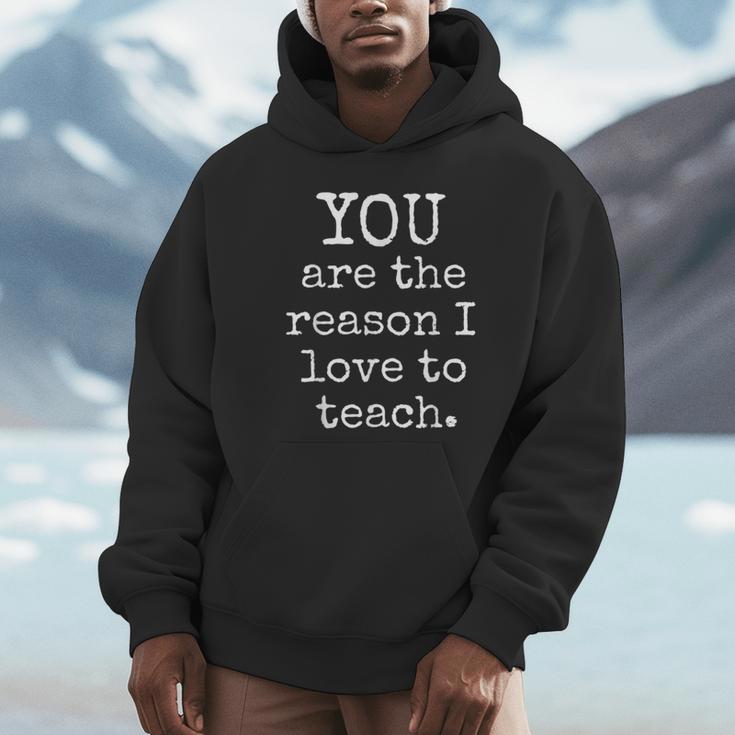 Love To Teach Positive Affirmation Kind Motivational Teacher Unisex Hoodie, novelty gifts, funny gifts
