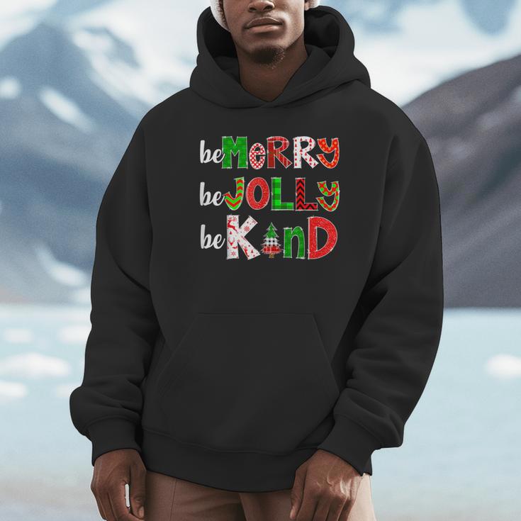 Be Merry Be Jolly Be Kind Merry Christmas Teacher Xmas Pjs Unisex Hoodie, novelty gifts, funny gifts Be Merry Be Jolly Be Kind Merry Christmas Teacher Xmas Pjs Unisex Hoodie, novelty gifts, funny gifts