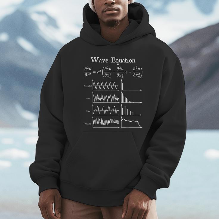Nerdy Wave Equation Music Physics Science Math Teacher Geek Men Women Girls Kids Unisex Hoodie, novelty gifts, funny gifts