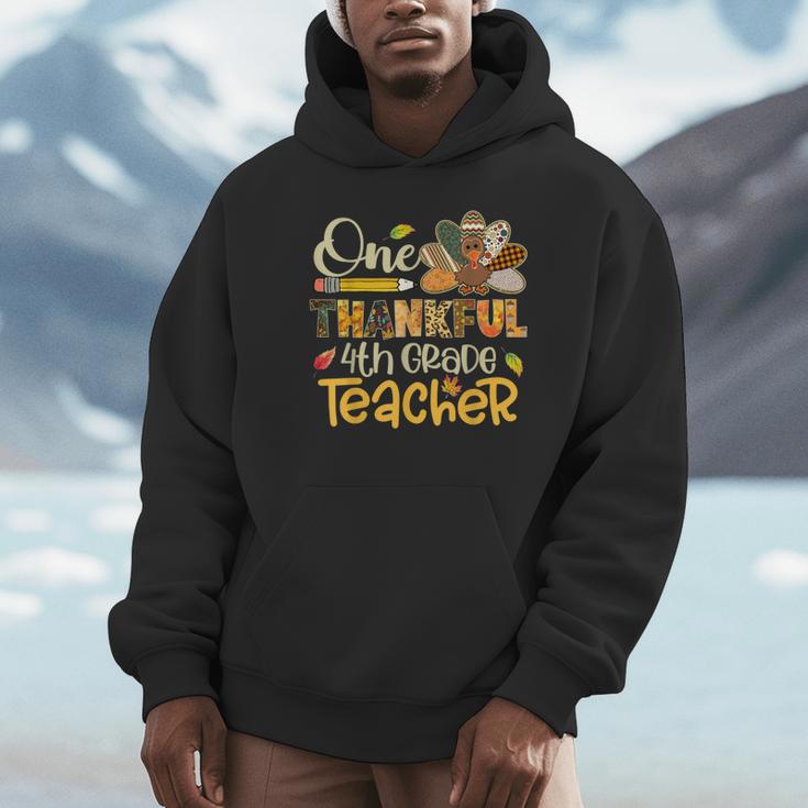 One Thankful 4th Grade Teacher Turkey Leopard Thanksgiving Unisex Hoodie, novelty gifts, funny gifts One Thankful 4th Grade Teacher Turkey Leopard Thanksgiving Unisex Hoodie, novelty gifts, funny gifts