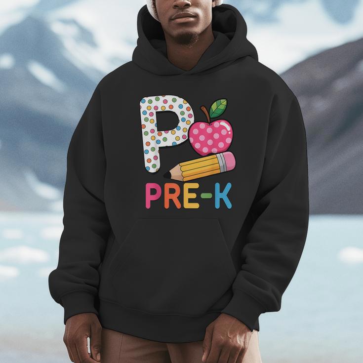 P Is For Pre K Teacher Student Pencil Apple Back To School Unisex Hoodie, novelty gifts, funny gifts P Is For Pre K Teacher Student Pencil Apple Back To School Unisex Hoodie, novelty gifts, funny gifts