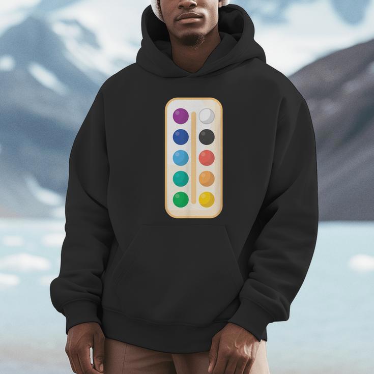 Paint Palette ArtSet Halloween Costume For Teachers Students For Men Women Kids Unisex Hoodie, novelty gifts, funny gifts