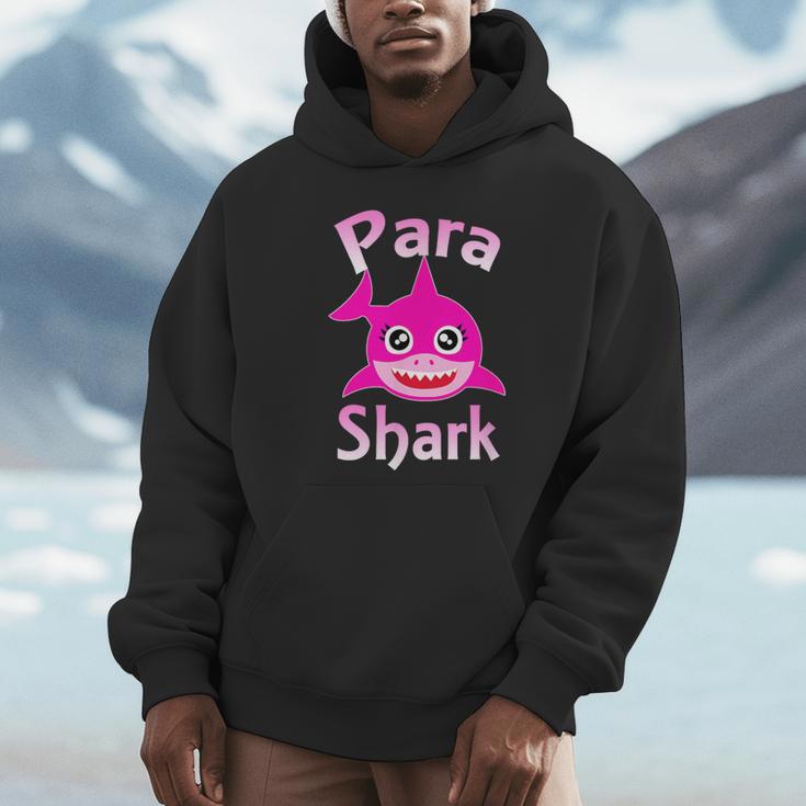 Para Shark Paraprofessional Female Teacher Unisex Hoodie, novelty gifts, funny gifts Para Shark Paraprofessional Female Teacher Unisex Hoodie, novelty gifts, funny gifts
