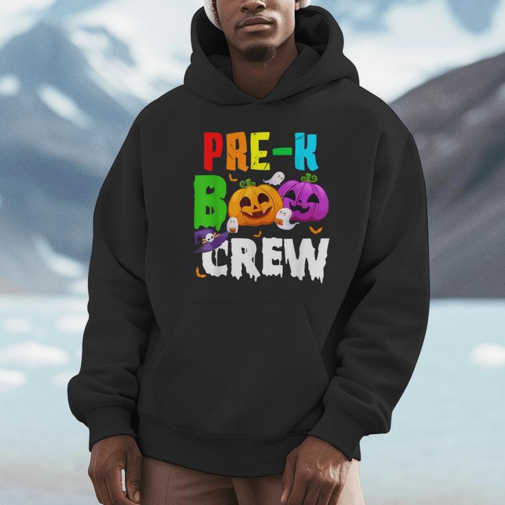 Pre K Boo Crew Halloween Costume Teachers Kids Unisex Hoodie, novelty gifts, funny gifts