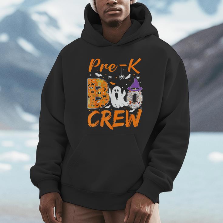 Pre K Boo Crew Teacher Student Halloween Pre Kindergarten Unisex Hoodie, novelty gifts, funny gifts