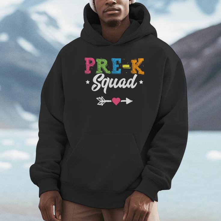 Pre-K Squad Teacher Student Kids Preschool Back To School Unisex Hoodie, novelty gifts, funny gifts Pre-K Squad Teacher Student Kids Preschool Back To School Unisex Hoodie, novelty gifts, funny gifts