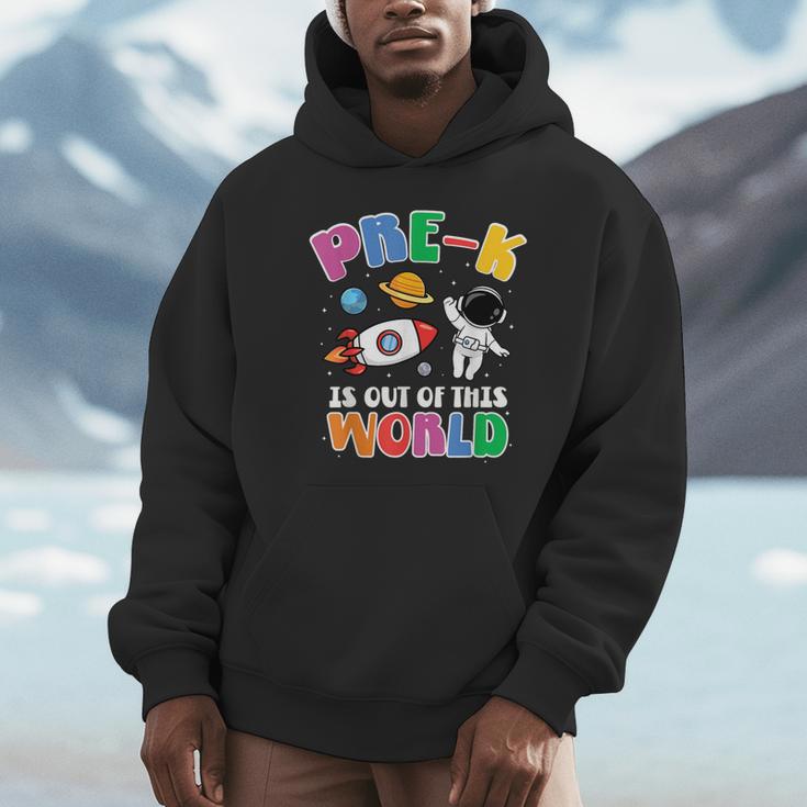 Pre-K Student Teacher Astronaut Space Back To School Unisex Hoodie, novelty gifts, funny gifts