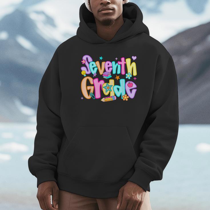 Preppy Seventh Grade Back To School 7th Grade Teachers Girls Unisex Hoodie, novelty gifts, funny gifts Preppy Seventh Grade Back To School 7th Grade Teachers Girls Unisex Hoodie, novelty gifts, funny gifts
