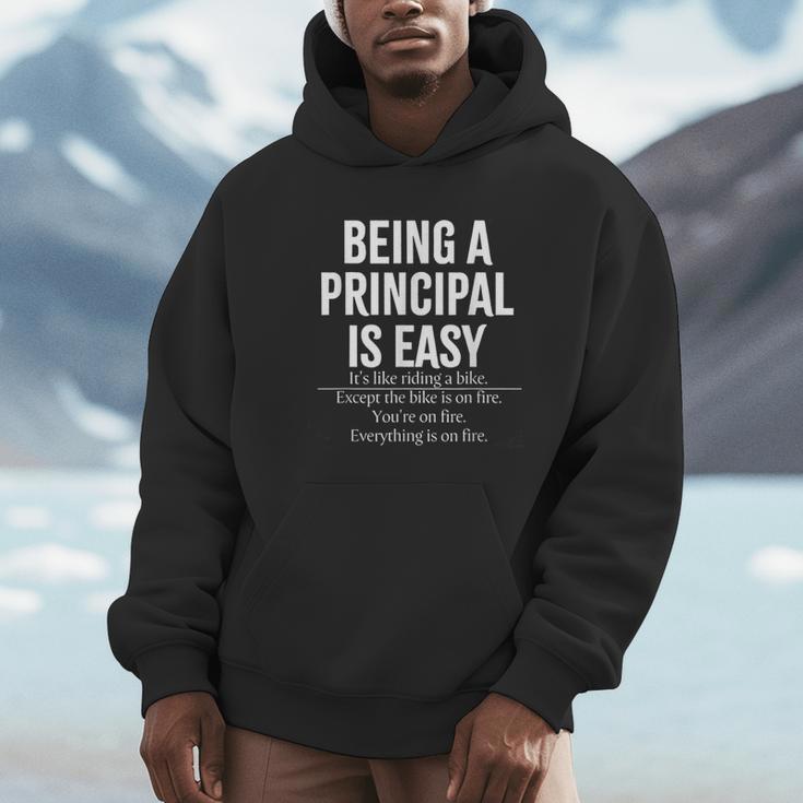 Being A Principal Is Easy School Principal Teacher Life Unisex Hoodie, novelty gifts, funny gifts Being A Principal Is Easy School Principal Teacher Life Unisex Hoodie, novelty gifts, funny gifts
