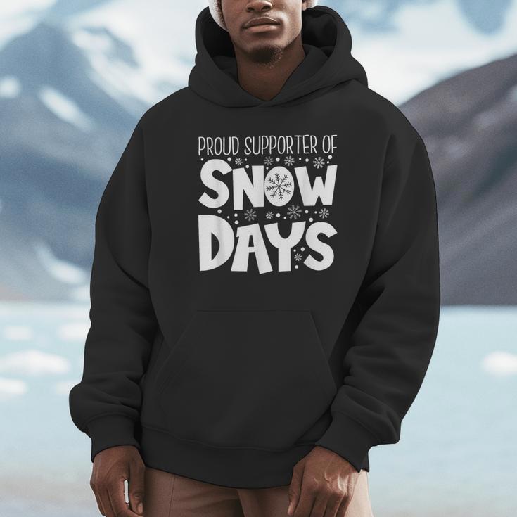 Proud Supporter Of Snow Days Teacher Christmas Men Women Unisex Hoodie, novelty gifts, funny gifts