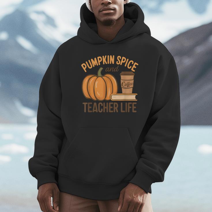 Pumpkin Spice And Teacher Life Halloween Teacher Unisex Hoodie, novelty gifts, funny gifts Pumpkin Spice And Teacher Life Halloween Teacher Unisex Hoodie, novelty gifts, funny gifts