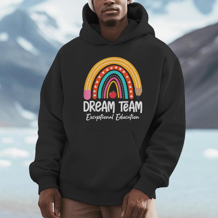 Rainbow Pencil Dream Exceptional Education Team SPED Teacher Unisex Hoodie, novelty gifts, funny gifts