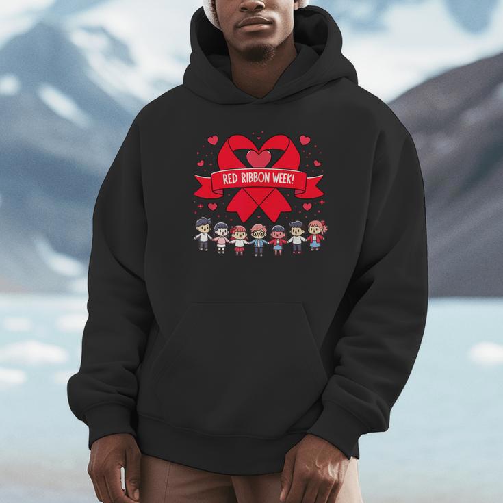 Red Ribbon Week Awareness For Students And Teachers Men Women Girls Kids Unisex Hoodie, novelty gifts, funny gifts Red Ribbon Week Awareness For Students And Teachers Men Women Girls Kids Unisex Hoodie, novelty gifts, funny gifts