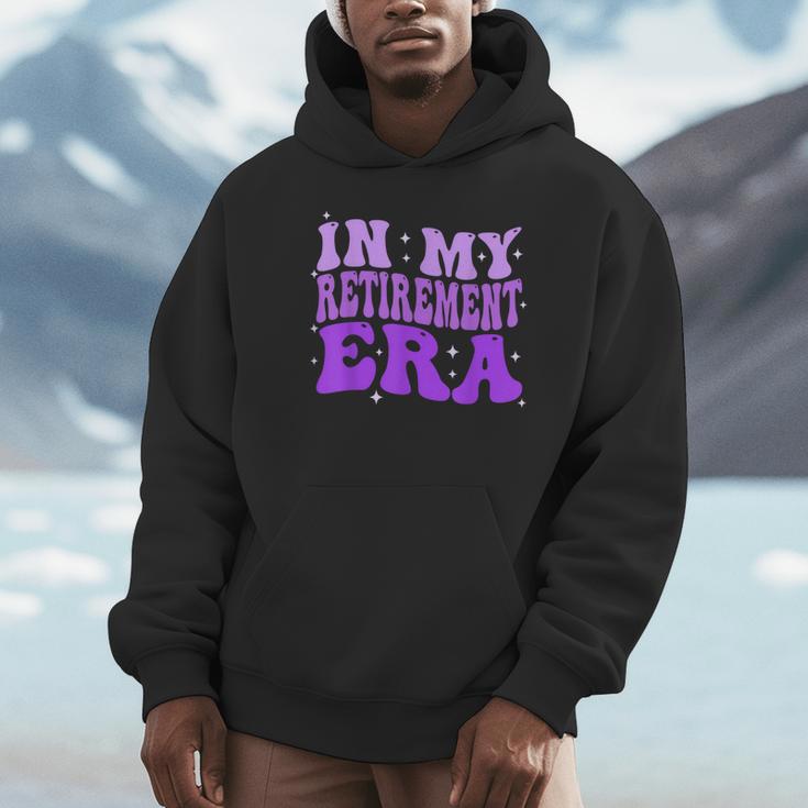 In My Retirement Era Groovy Retired Teacher 2025 Women Unisex Hoodie, novelty gifts, funny gifts In My Retirement Era Groovy Retired Teacher 2025 Women Unisex Hoodie, novelty gifts, funny gifts