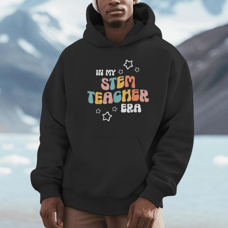 Retro Boho Math Science Professor In My STEM Teacher Era Unisex Hoodie, novelty gifts, funny gifts