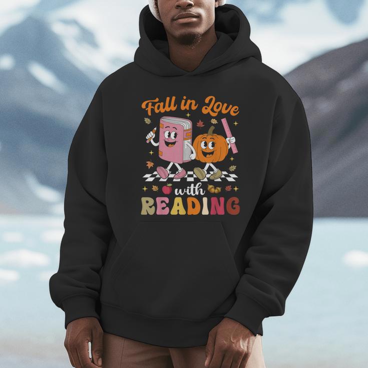 Retro Fall In Love With Learning Pumpkin Autumn Teacher Unisex Hoodie, novelty gifts, funny gifts Retro Fall In Love With Learning Pumpkin Autumn Teacher Unisex Hoodie, novelty gifts, funny gifts