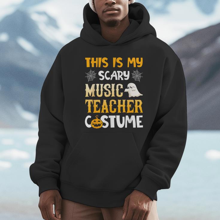 This Is My Scary Music Teacher Halloween Costumes Pajama Unisex Hoodie, novelty gifts, funny gifts