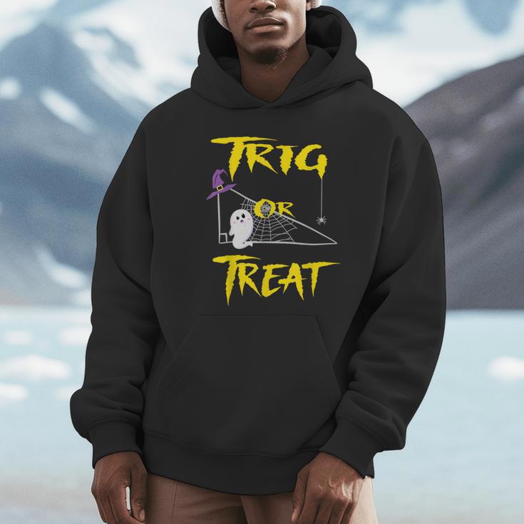 School Math Teacher Halloween 2022 Trig Or Treat Shirt Unisex Hoodie, novelty gifts, funny gifts