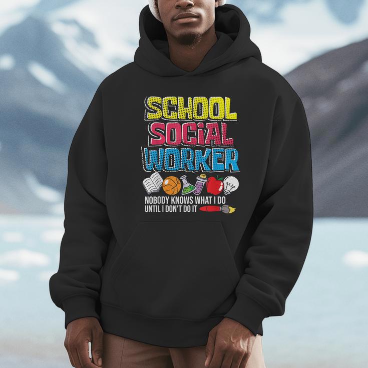 School Social Worker Teacher Caseworker Public Servant LSW Unisex Hoodie, novelty gifts, funny gifts
