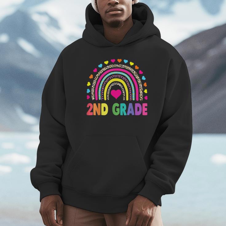 Second Grade Rainbow Girls Boys Teacher Team 2nd Grade Squad Unisex Hoodie, novelty gifts, funny gifts Second Grade Rainbow Girls Boys Teacher Team 2nd Grade Squad Unisex Hoodie, novelty gifts, funny gifts