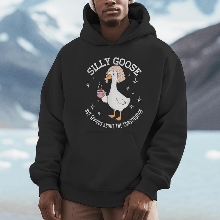 Silly Goose Constitution History Teacher Middle School Unisex Hoodie, novelty gifts, funny gifts