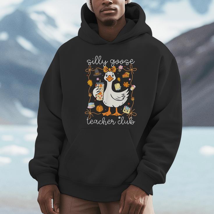 Silly Goose Teachers Club Cozy Fall Teacher Unisex Hoodie, novelty gifts, funny gifts Silly Goose Teachers Club Cozy Fall Teacher Unisex Hoodie, novelty gifts, funny gifts