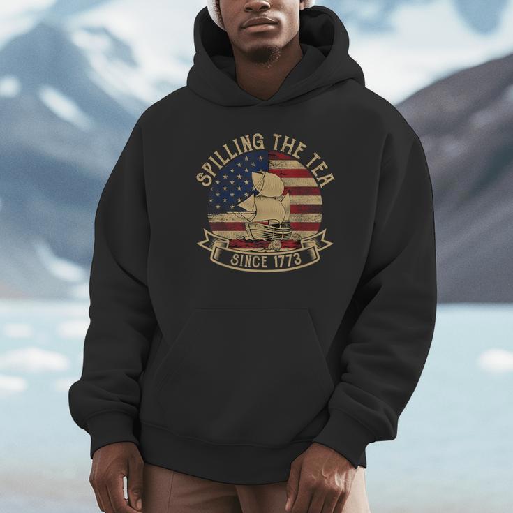 Spilling The Tea Since 1773 American History Teacher Vintage Unisex Hoodie, novelty gifts, funny gifts Spilling The Tea Since 1773 American History Teacher Vintage Unisex Hoodie, novelty gifts, funny gifts