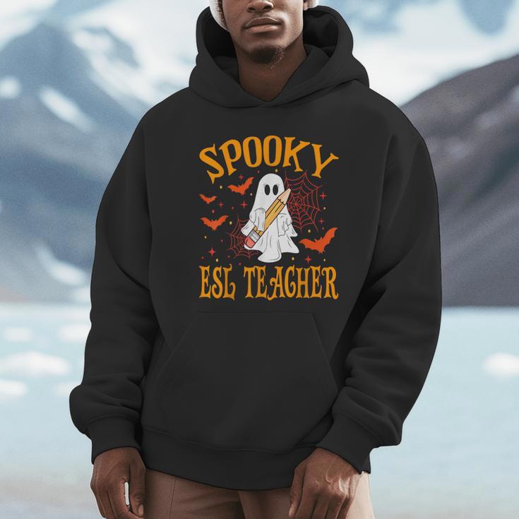 Spooky ESL Teacher Ghost Halloween School Women Unisex Hoodie, novelty gifts, funny gifts Spooky ESL Teacher Ghost Halloween School Women Unisex Hoodie, novelty gifts, funny gifts
