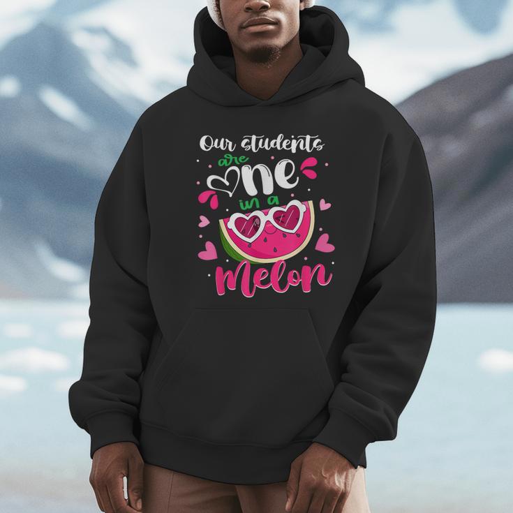 Our Students Are One In A Melon Teacher Watermelon Summer Unisex Hoodie, novelty gifts, funny gifts