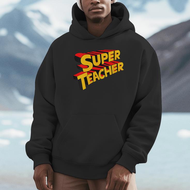 Super Teacher SuperTeacher Unisex Hoodie, novelty gifts, funny gifts